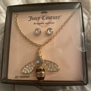 Juicy Couture necklace and earrings